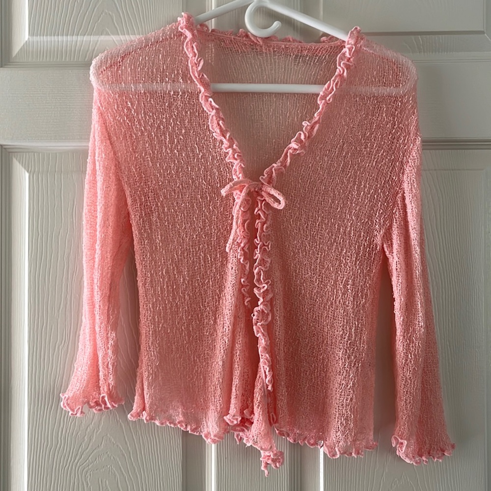 BACK FROM BALI Sheer Cardigan